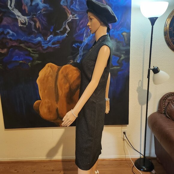 Vintage DKNY Wool Beret with Braded rim and tie - Picture 7 of 8